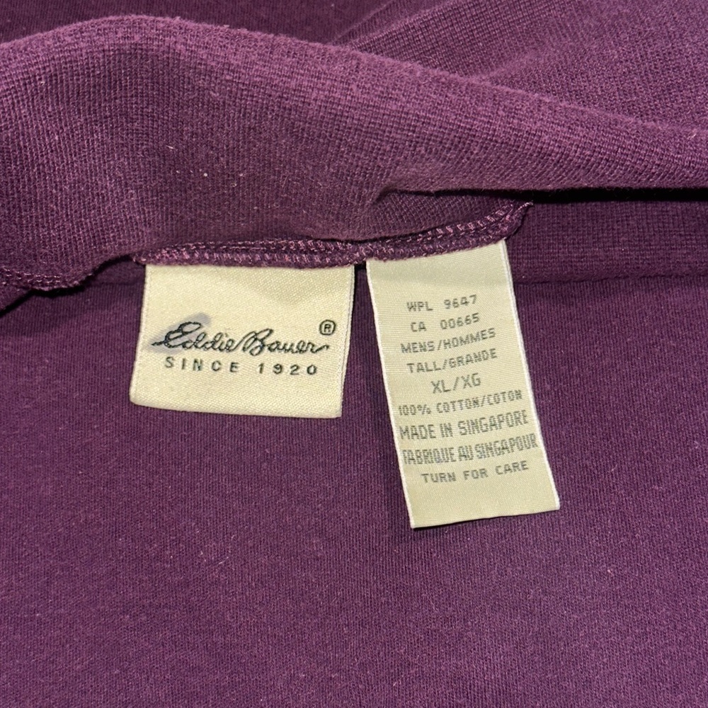 Eddie Bauer Women's Dark Purple Long Sleeve Turtleneck - Picture 2 of 5